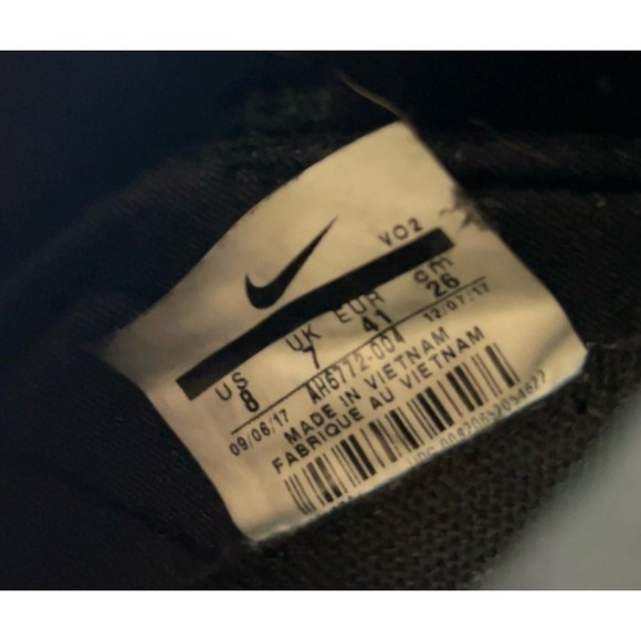 Nike Air Force 270 Men's Black Orange Gray Basketball Sneakers AH6772-004 Size 8 - Picture 7 of 7